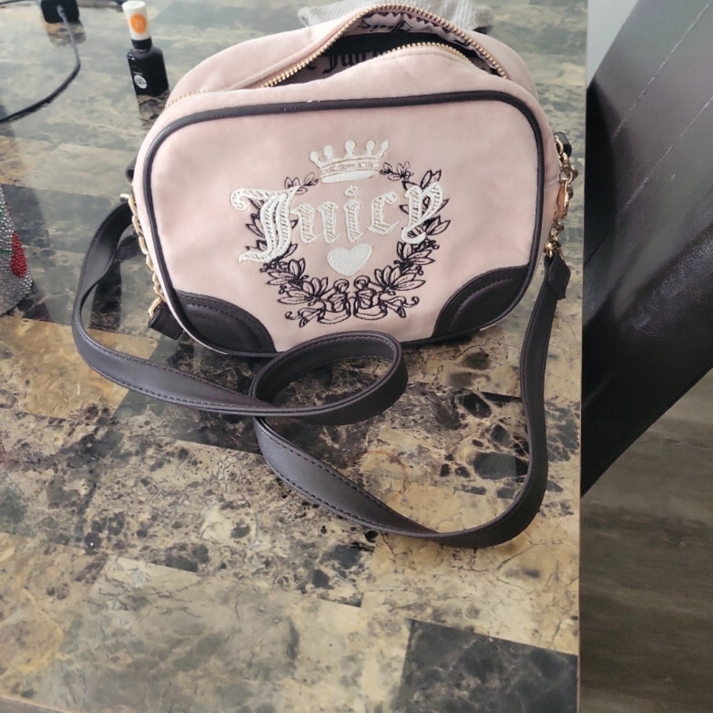 Juicy Couture Pink and Black Crossbody Bag